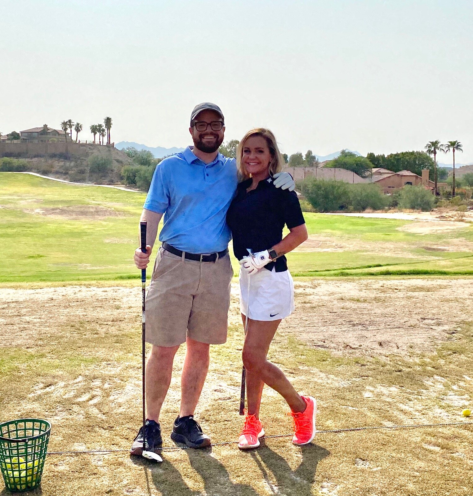 Attorneys Taylor House &amp; Amber Guymon at the Ocotillo Living 9-hole scramble to benefit the YMCA, September 2020