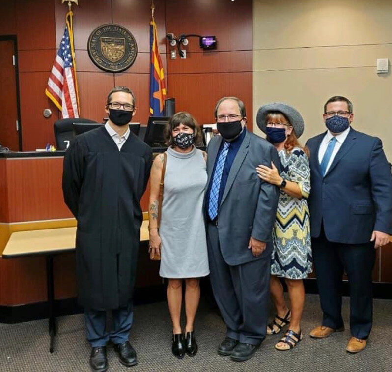 2020, Attorney Kevin Hanger at a hearing to amend the current adult adoption statute in Arizona.