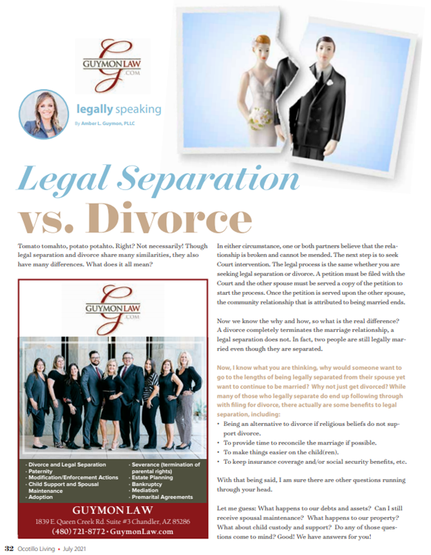 July 2021, Legally Speaking article in Ocotillo Living Magazine
